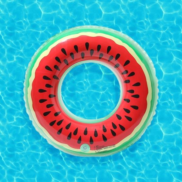 Inflatable Water Ring Beach Watermelon Ring for Children for the Pool 75 Cm