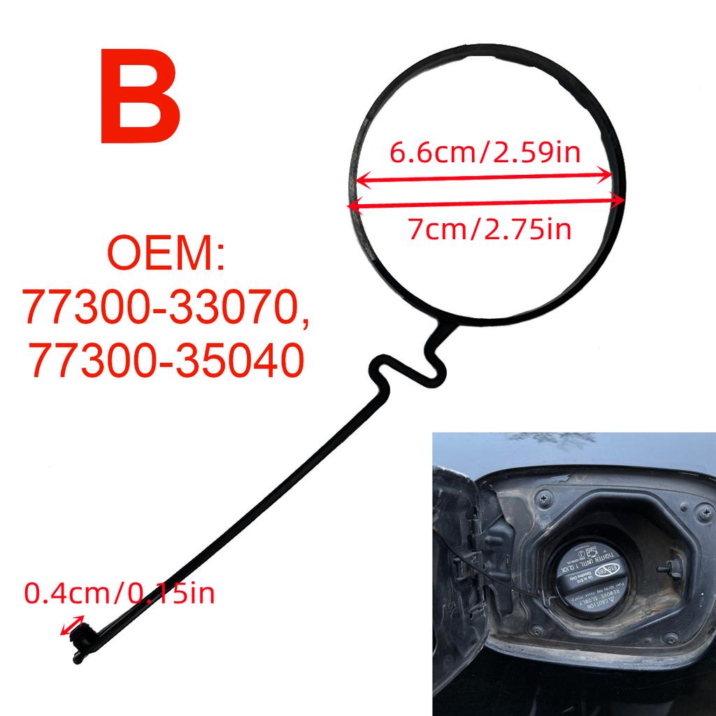 Car Fuel Tank Cap Cover Cable Rope 77300-33070 for Toyota Prado 120 4Runner Avensis Camry Scion for Lexus ES300 GX470 Fuel Tank Caps3