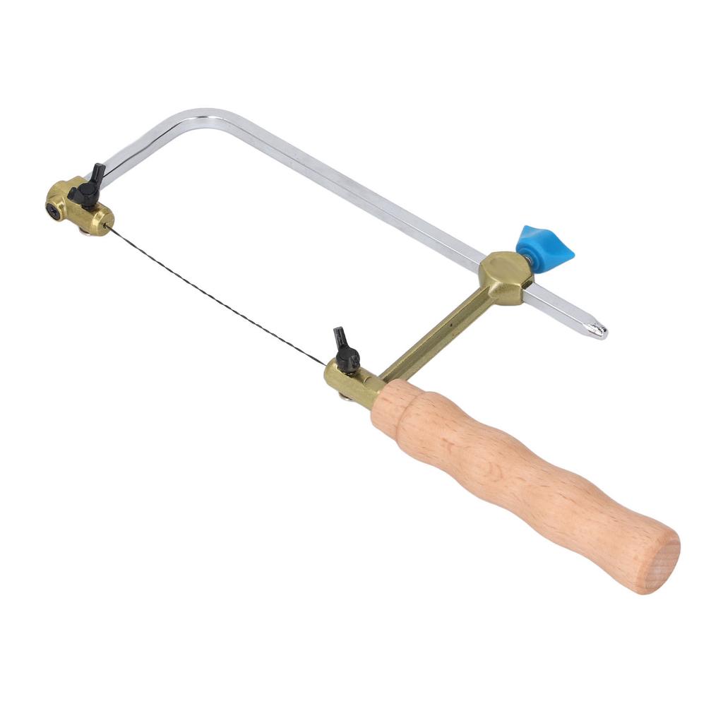 Coping Saw Forged Steel Frame Log Handle U Shape Fret Cutter Saw with 8PCS Blades for Woodworking