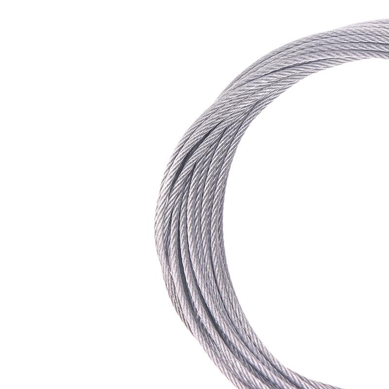 4PCS 2M Stainless Steel Wire LED Light Pendant Lamp Steel Wire Rope Fishing Lifting Cable Silver Steel Wire Hanging Rope