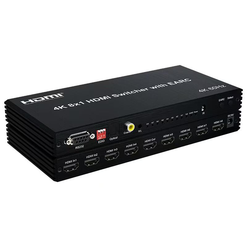 HDMI 2.0 4K 60Hz 8x1 Switcher with ARC