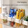 Refrigerator partition plate Retractable Hanging Box Refrigerator Adjustment Snap-on Side Door Sauce Bag Snack Organize #4209