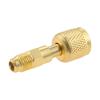 A2L R-32 R-454B Refrigerant HVAC Adapter,1/4" Left-Hand Female To 1/4" Right-Hand Male Flare Fittings,Straight AC Vacuum Coupler