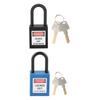 38mm Lockout Tagout Schloss Nylon Erosionsbeständig Isoliertes Sicherheitshängeschloss mit Schlüssel