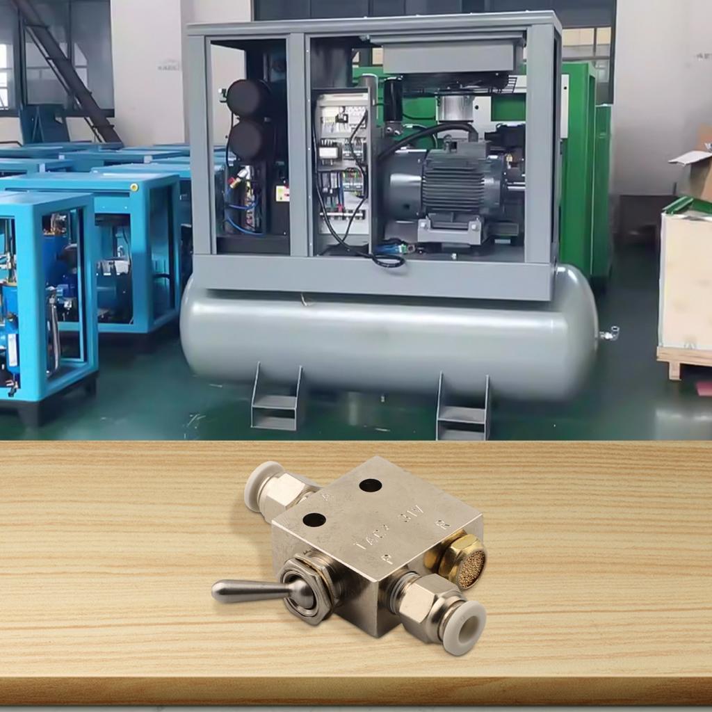 6mm Anschluss Pneumatikventil TAC231V 2 Positionen 3 Wege für Luftsysteme