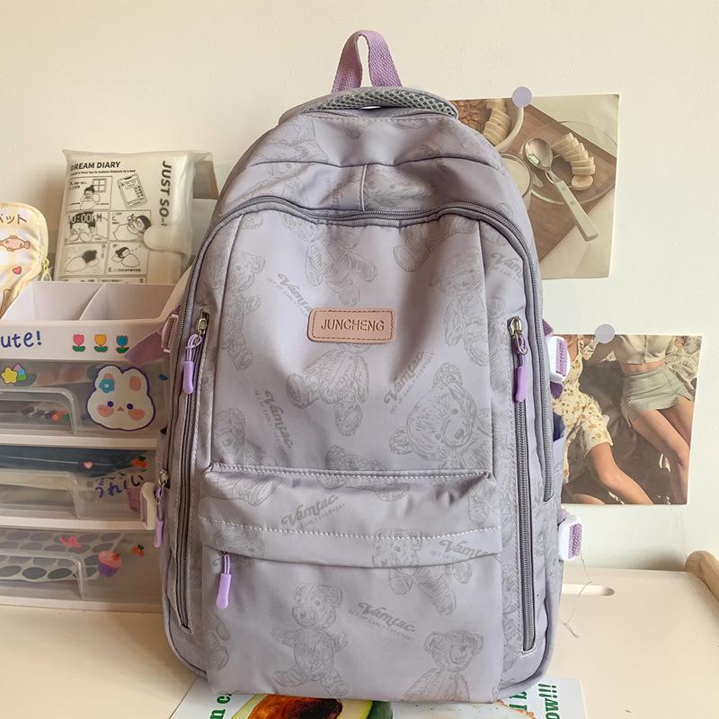 Schoolbags for Children Elementary School Students  Girls and Junior High School Students with High Looks Letter Backpacks