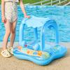 Baby Pool   Sunshade Swim   Infants Seat Boat Inflatable Toy with Awning Handle Small