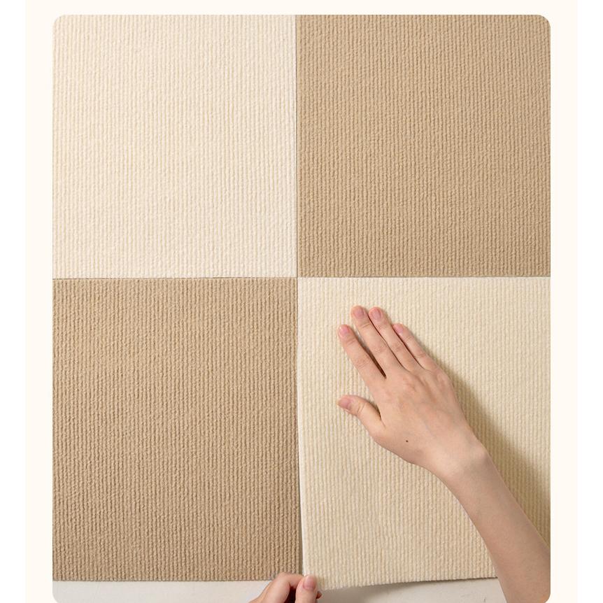 Office Living Room Bedroom Self-adhesive Splicing Carpet Crawling Mat Square Non-slip Floor Mat Hoom Decoration