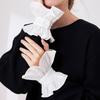 Detachable False Collar Girls Wrist Cuffs Clothes Choker for Shirt or Dress Ruffled Lapel Shawl for Lady Girl Choker