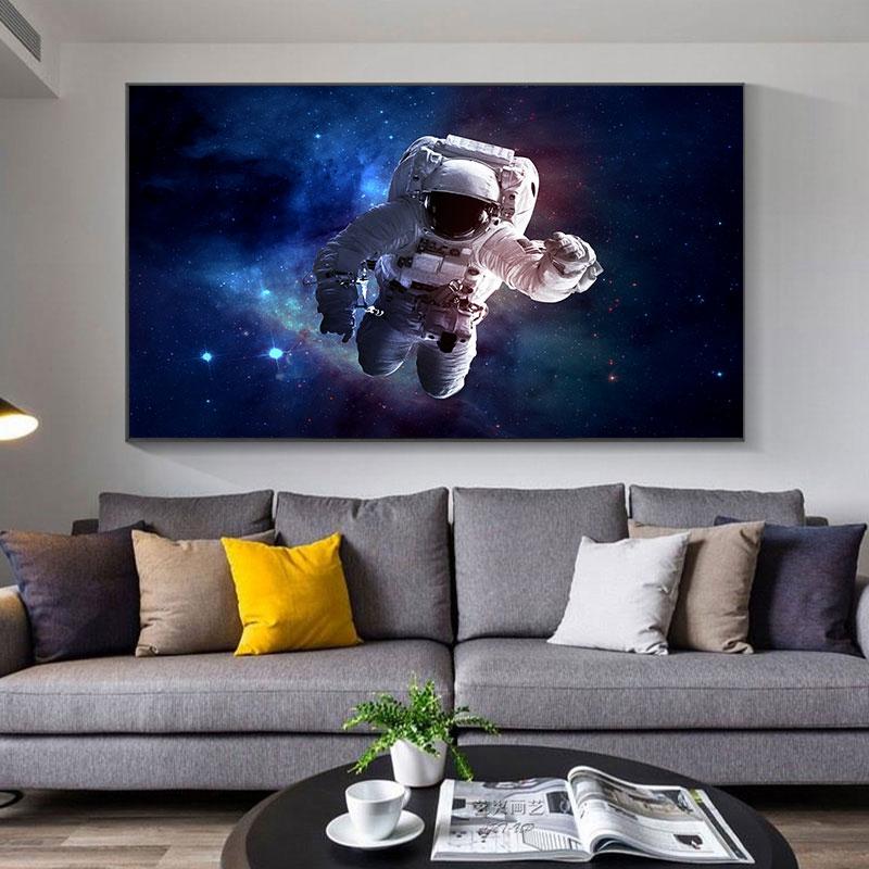 Astronaut Pictures Space Universe Posters and Prints Science Landscape Canvas Painting Wall Art for Living Room Decor Cuadros