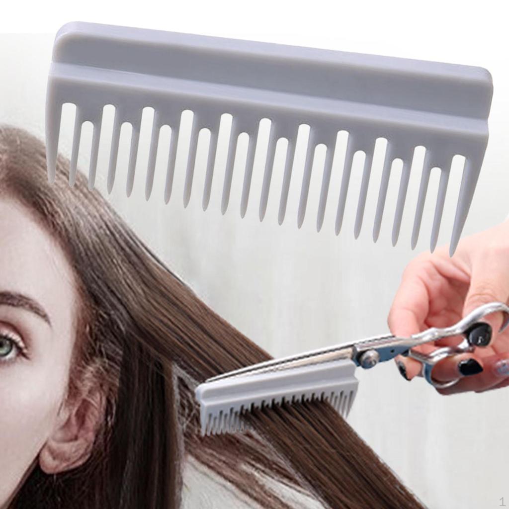 Grab Shear Comb Can Be Attached Scissors Easy To Clean for All Hair Types Hairdressing Brush