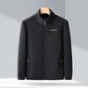 Autumn and Winter Polar Fleece Jacket Tops Men's Jackets Stand-up Collar Young and Middle-aged Men's Fleece Plus Velvet
