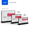 PS Anti-fall A4/A5 Table Card Holder: L-shaped Display Stand for Coffee, Milk Tea, and Beverage Menu
