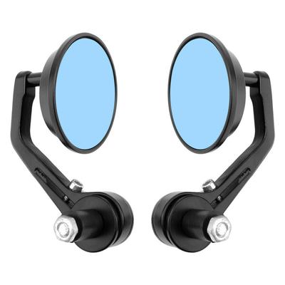 Round 7/8" Handlebar Aluminum Alloy Motocycle Rearview Mirrors Moto Bar End Motor Side Mirrors Motorcycle Cafe Racer