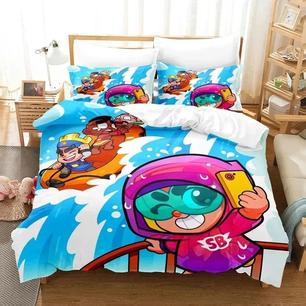 3D Print Cartoon Squad Busters Bedding Set Single Twin Full Queen King Size Bed Set Adult Kid Bedroom Down Duvet Cover Pillowcas