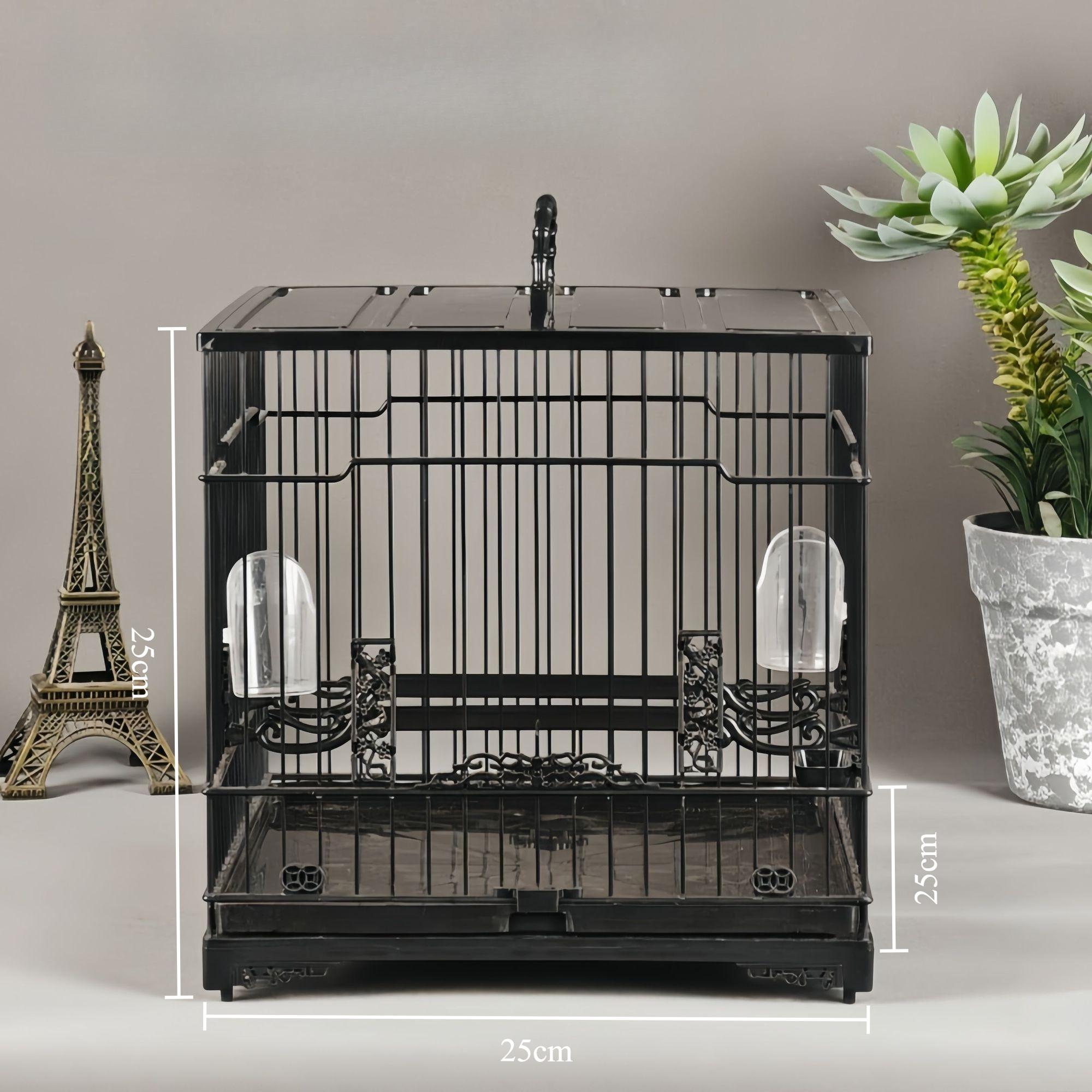 

Bird Cages Portable Parrot Transfer Hanging Birdcage Drawable Tray Design Parrot Cage Easy Clean Bird Supplies Accessories