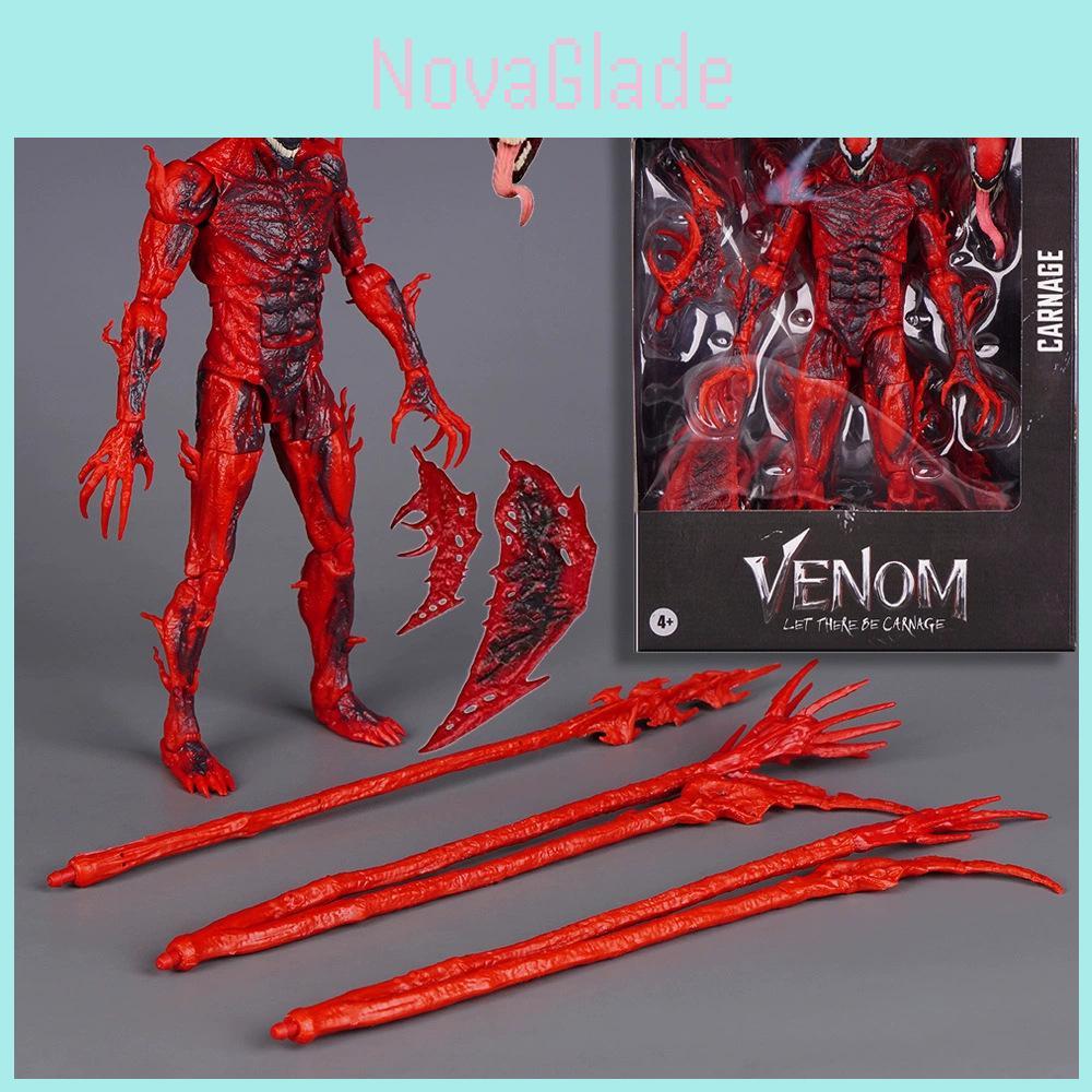 Carnage Marvel Comics Action Figure 8in Pvc Collectible Model For Fans And Collectors