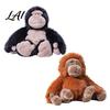 Comfortable Companion Gift Plush Gorilla Doll Realistic Stuffed Animal Toy for Kids Soft Fluffy Huggable Doll Orangutan Plushie with Thick Long Fur,