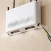 Wireless Router Storage Box Punch-Free Wall-Mounted Wifi Router Holder Storage Shelf Space-Saving for Living Room