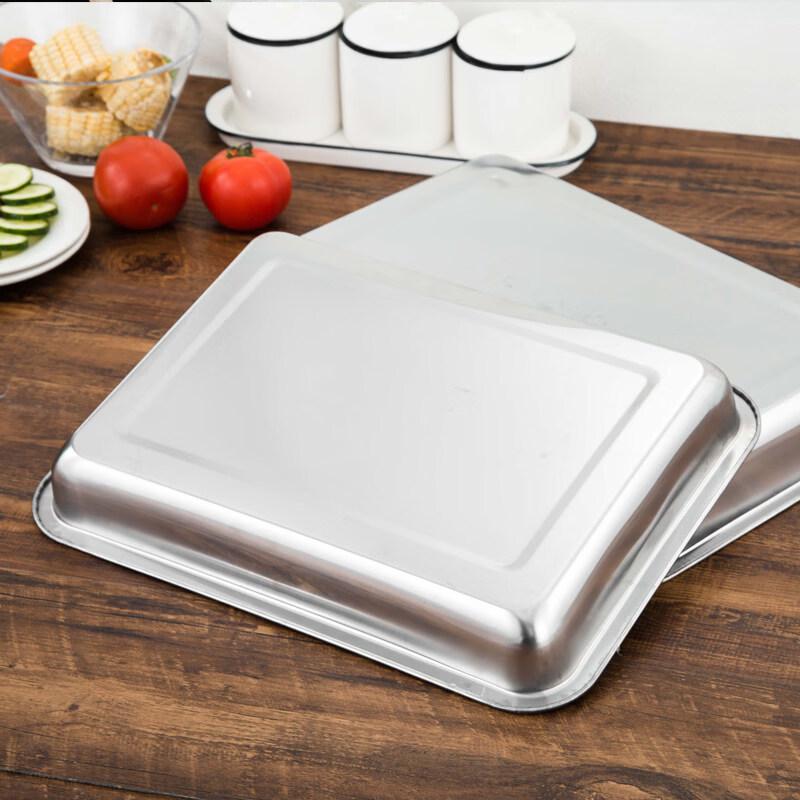 WUHE 304 Stainless Steel Rectangular Serving Tray