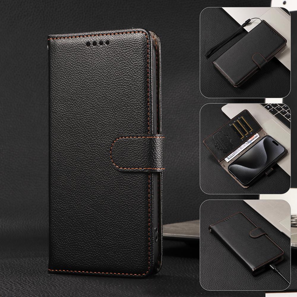 Leather RFID Protect Cover For Google Pixel 8 9 10 Pro XL 8A 9A Stand Flip Phone Wallet Case With Card Holder