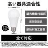 LED light bulb, 26mm base, equivalent to 60W incandescent bulb, daylight white (7.2W), general-purpose, omnidirectional, dimmable, suitable for