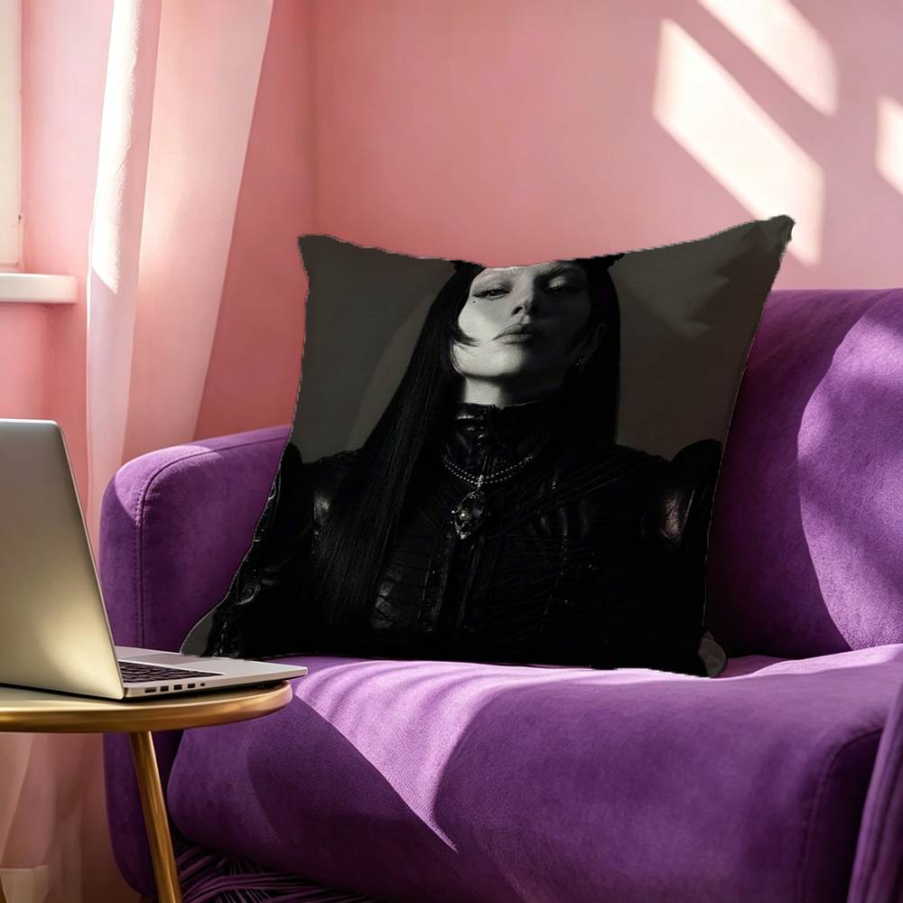 Cool Lady GAGA Square Double-Sided printed Pillow Case Bedroom Bedside Pillow Sofa Cushion Cover