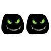 Coprisedili Poggiatesta per Auto Disegnati con Audaci Faccine di Halloween Copri Poggiatesta, Tessuto Elastico Cuscino Umoristico