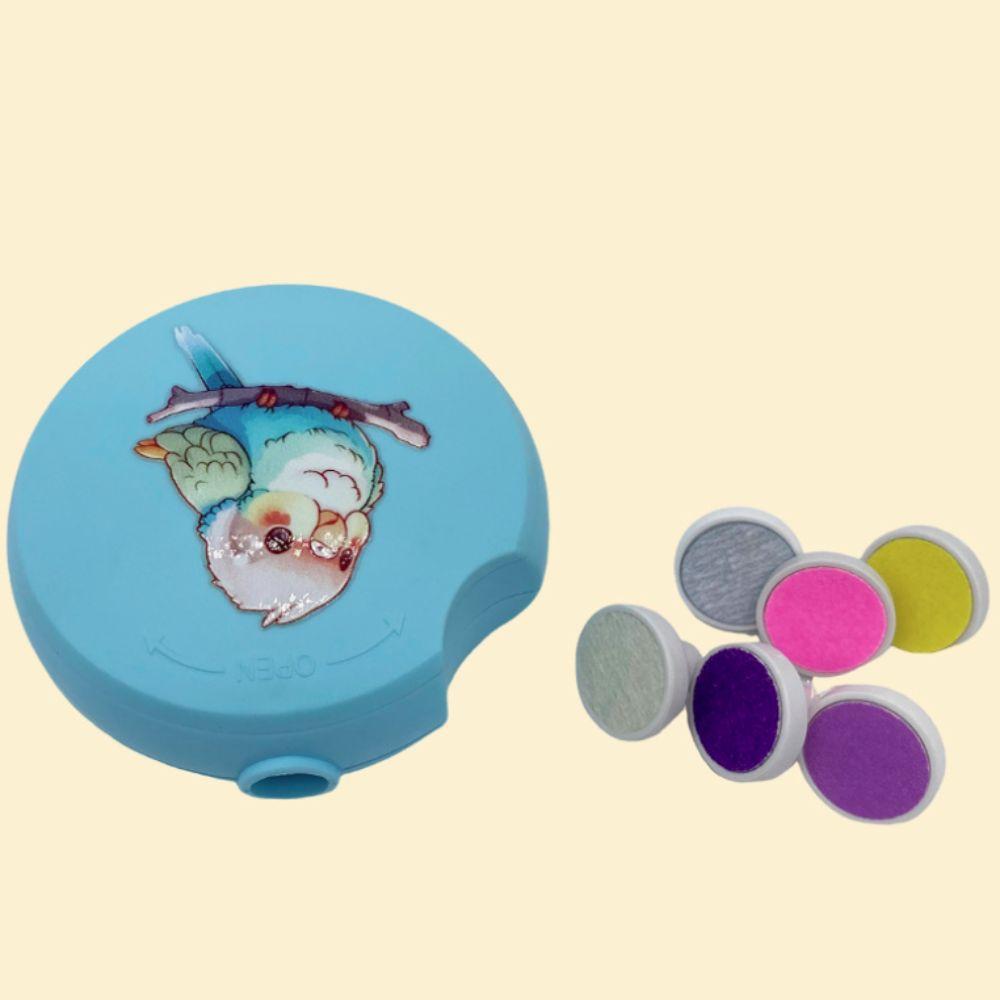 Round Electric Parrot Nail Trimmer Low Noise Bird Nail Cutter for Small Pet Dog Cat