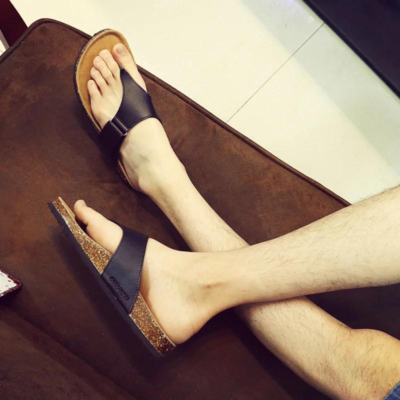 Fashion New Style Beach Cork Flip Flops Slipper Casual Summer Women Mixed Color Outdoors Sandals Flat Shoes