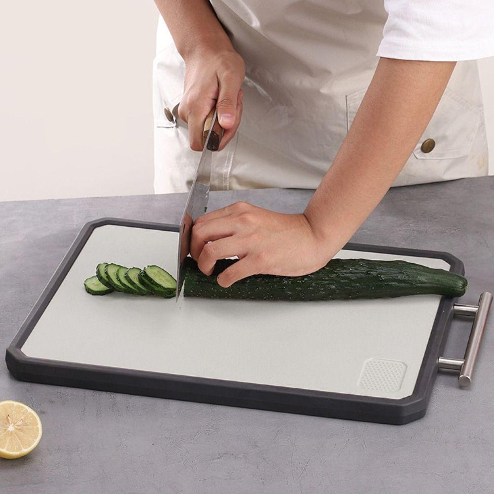 Mildew-resistant Meat Chopping Board Double Sided Use Kitchen Chopping Block  Vegetables