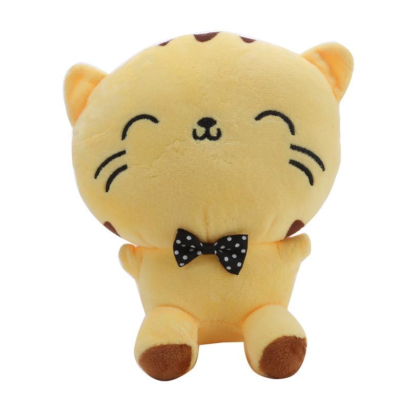 Niedliche Cartoon Plüschtiere Großes Gesicht Katze Puppe Reisbällchen Katze Liebliches Geschenk