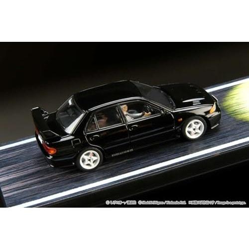 HJ64 1/64 Mitsubishi Lancer RS ??Evolution III / Initial D VS Ryosuke Takahashi & Kyoichi Sudo Driver Figures Included, Completed