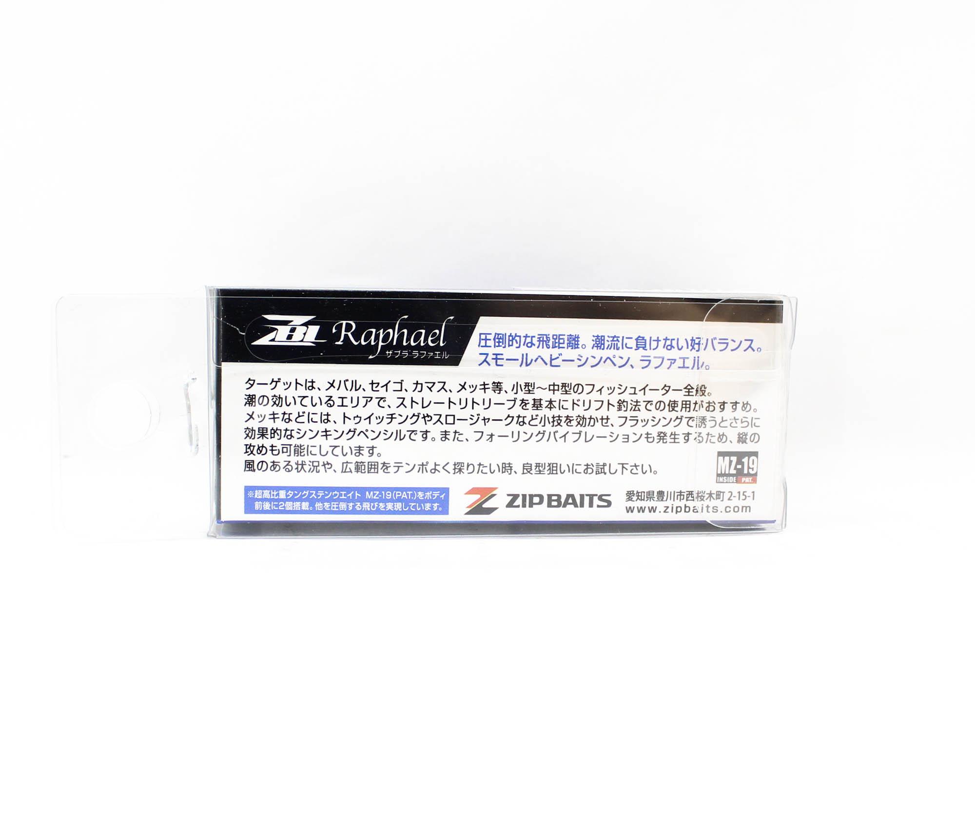 Leurre Zipbaits ZBL Raphael - Pencil Coulant 45mm 4.5g - Coloris SQUID SP L-165 - Truite