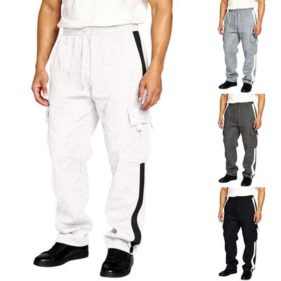 Herenoveralls met trekkoord, meerdere zakken, casual broek, wandelbroek