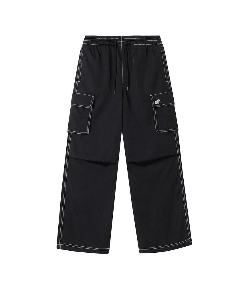 LMR Stitch Cargo String Pants Black