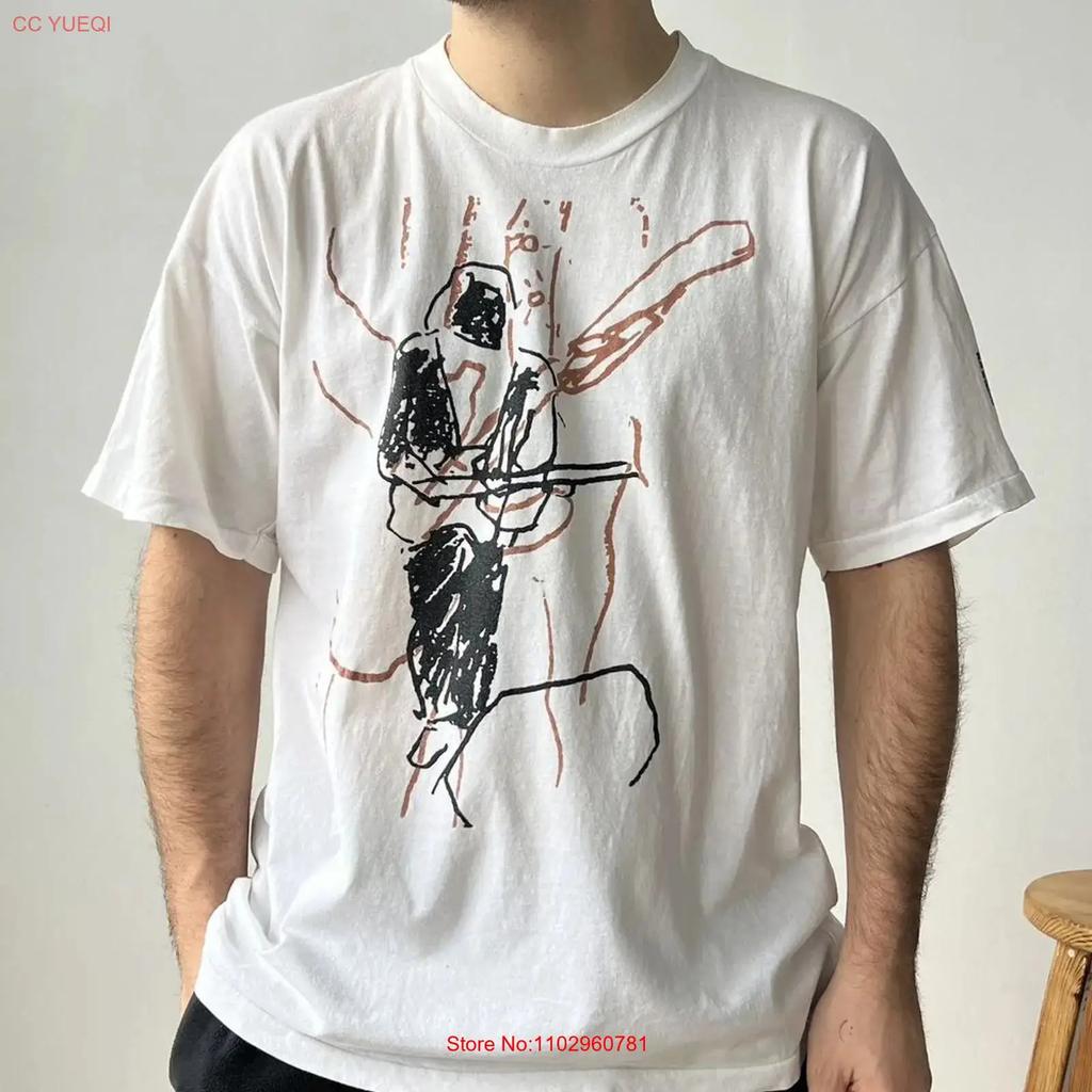 Vintage Eric Clapton 1992 World Tour White T Shirt Size S 45xl Tt638 Vintage Slightly Homme Streetwear