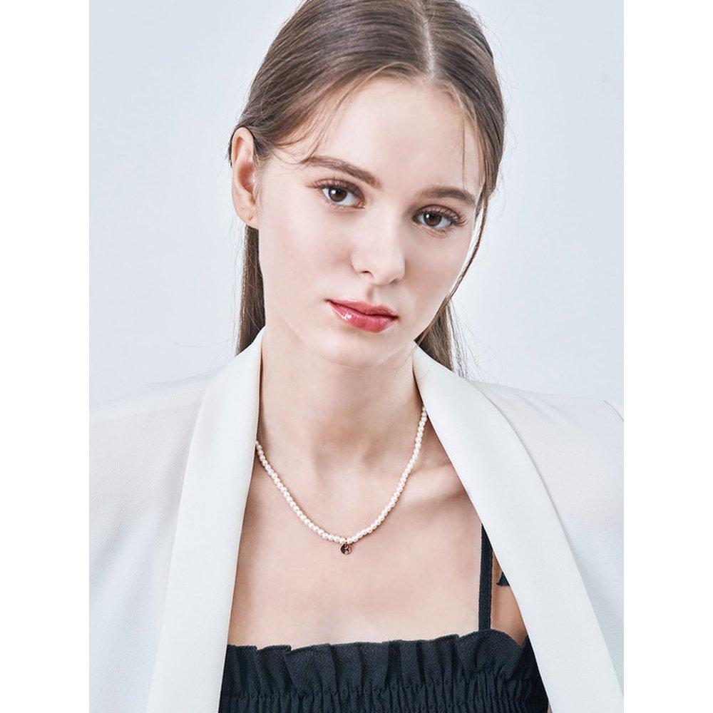 Simple Signature Pearl Bead Necklace Elbrnn227