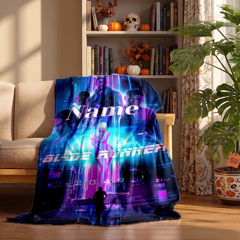Blade Runner Custom Flannel Blankets Soft Warm Cozy Throws for Home Decor Holiday Gifts
