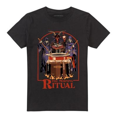 Steven Rhodes Unisex Erwachsenen The Morning Ritual T-Shirt