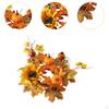 Candle Ring Artificial Wreath Fall for Festival Living Room Farmhouse