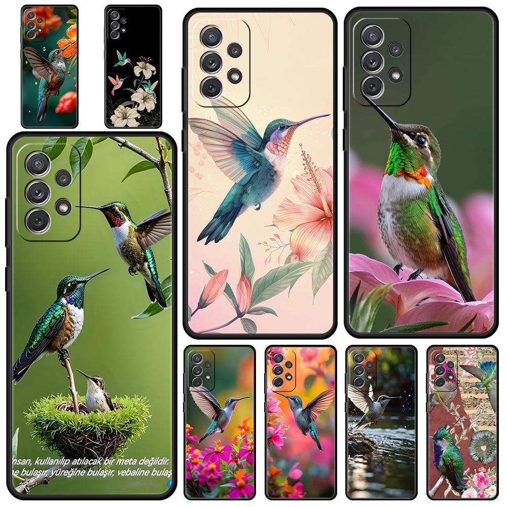 Hummingbird Phone Case For Samsung Galaxy A15 A13 A51 A71 A41 A31 A21S A03S A05 A35 A32 A55 A23 A25 A33 A53 A73 5G Cover