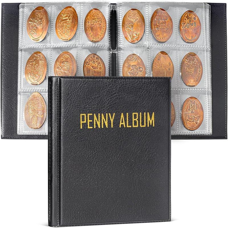 For Collector Coin Holder Albums Mini Penny Coin Storage Bag Collecting Money Organizer 108 Pockets Coins Collection Album Book