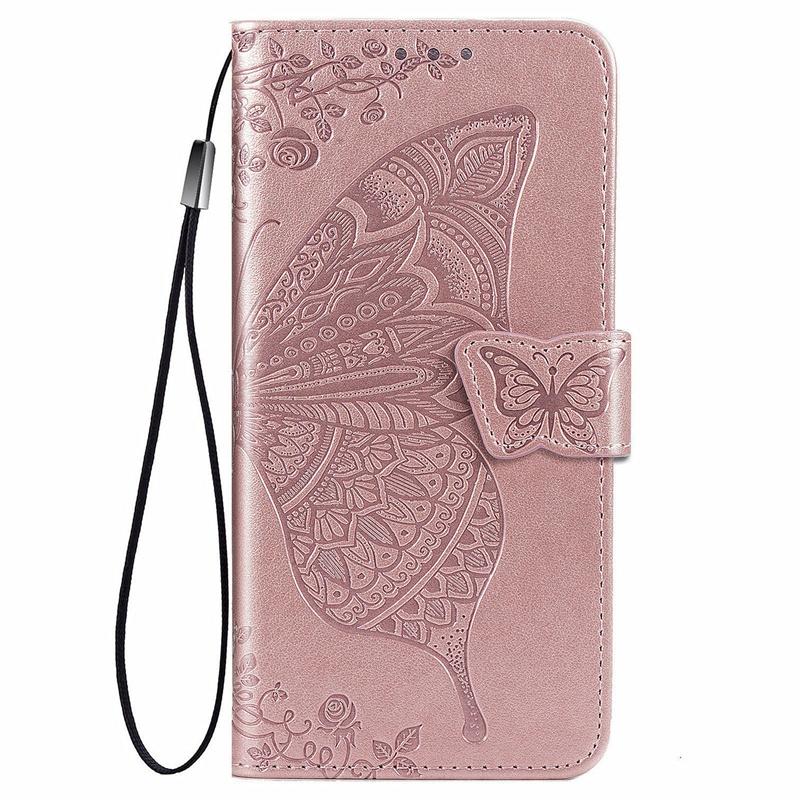 Para OPPO A6 A6C A6S A6T A6X A16 A16S A36 A55S A56 A76 A96 Pro 4G 5G Funda Cartera de Cuero Plegable Soporte para Tarjetas Mariposa Linda
