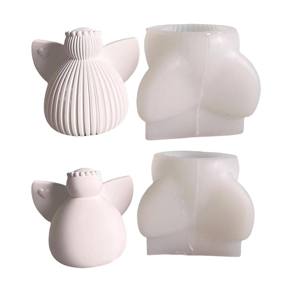 Angel Wing Silicone Candle Molds Food Grade Silicones for Epoxy Resin Making Candle Soap Chocolate Wedding Decoration