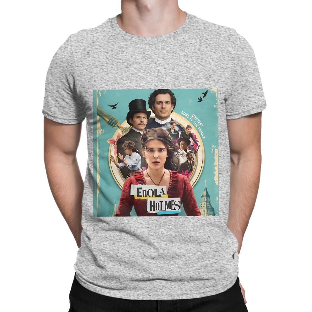 Die Enola Holmes Mysteries Offizielles Lustiges 100% Baumwolle T-Shirt Die Enola Holmes Mysteries Oberteile T-Shirts Für Unisex