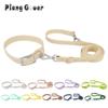 Set Collar Leash Pet PVC Cat Collar Leashes For Small Medium Big Dog Outdoor Walk
