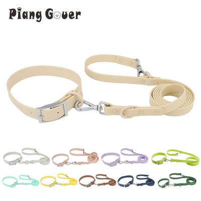 Set Collar Leash Pet PVC Cat Collar Leashes For Small Medium Big Dog Outdoor Walk