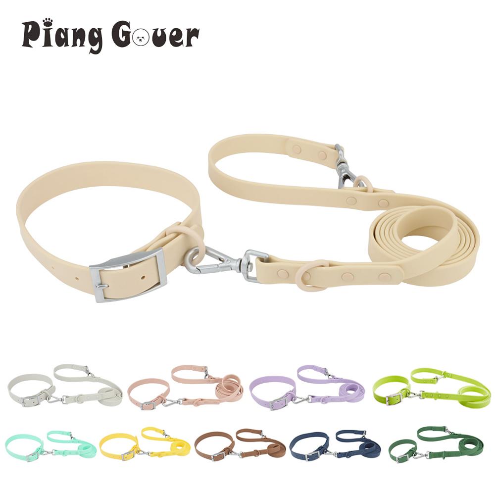 Set Collar Leash Pet PVC Cat Collar Leashes For Small Medium Big Dog Outdoor Walk