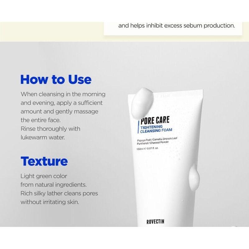 ROVECTIN - Pore Care Tightening Cleansing Foam